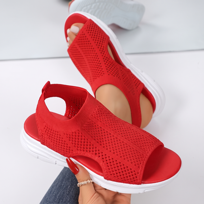 Winsterley Lightweight Open-Toe Sandals - Red