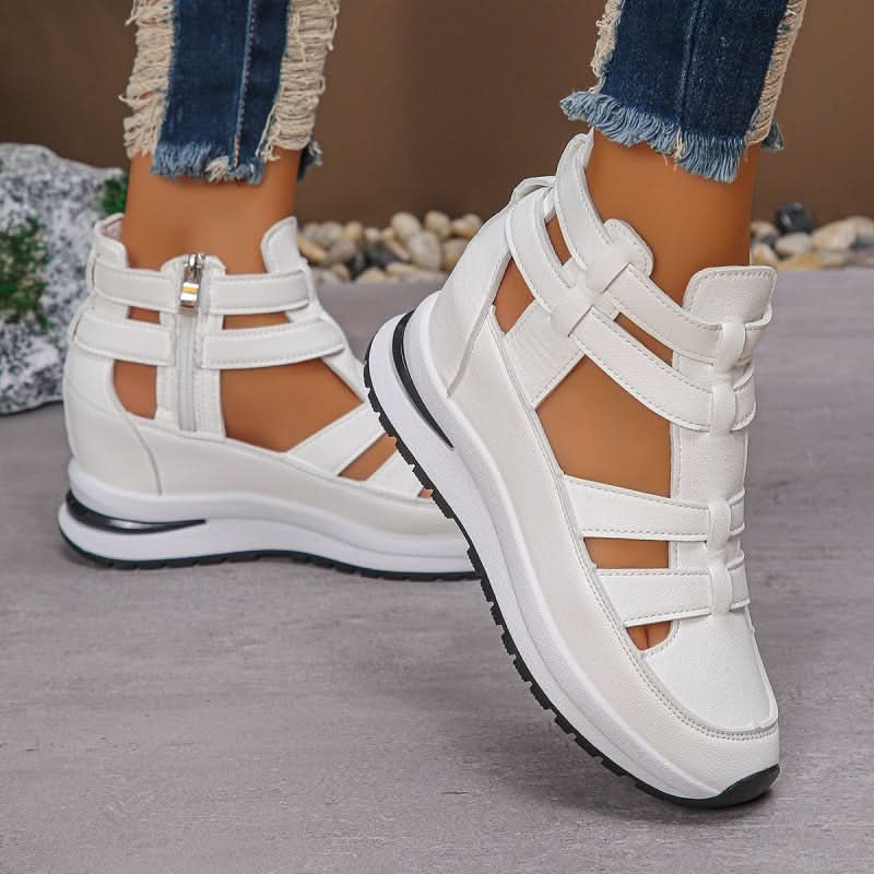 Freya Comfort Wedge Sandals - White