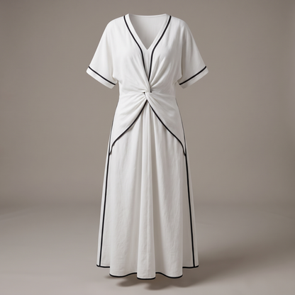 Freya Flow Dress - White