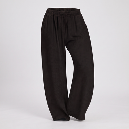Freya High-Waist Wide-Leg Trousers - Black