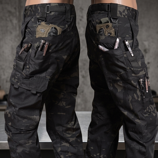 Gainsford Tactical Utility Trousers - Black Camouflage