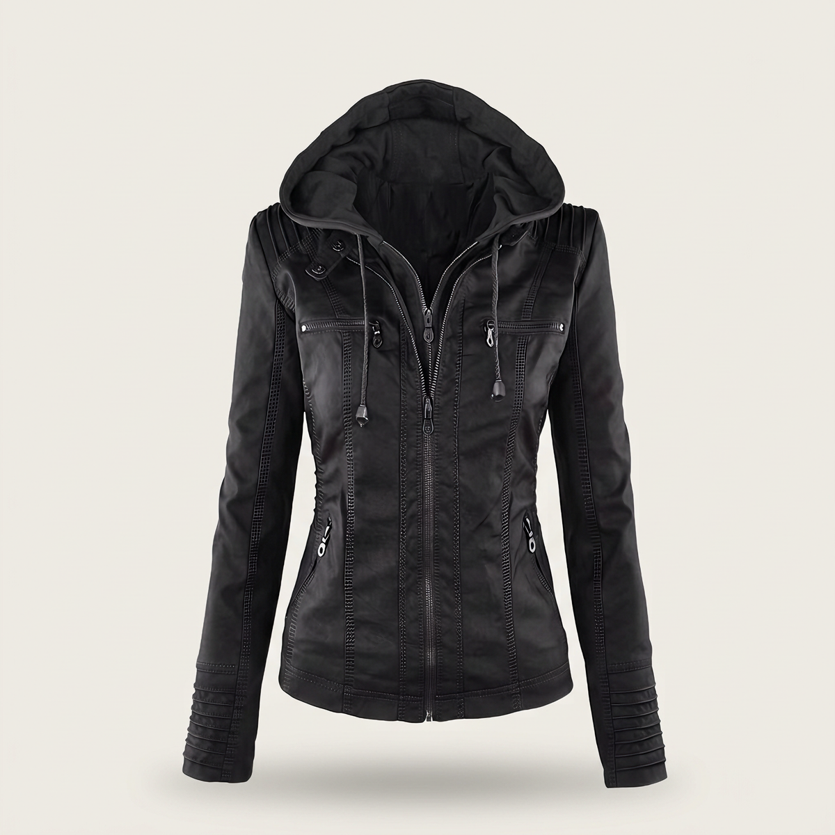 Genevieve Faux Suede Jacket - Black