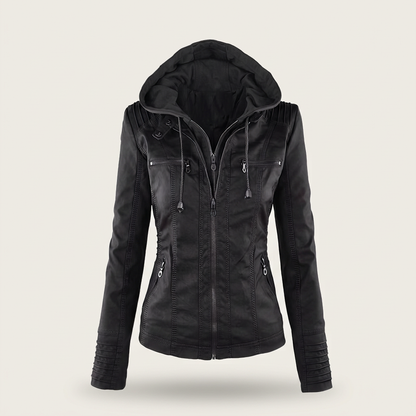 Genevieve Faux Suede Jacket - Black