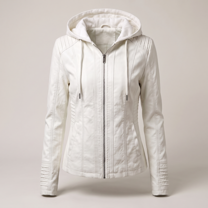 Genevieve Faux Suede Jacket - Off White