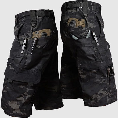 George Outdoor Shorts - Black Camo