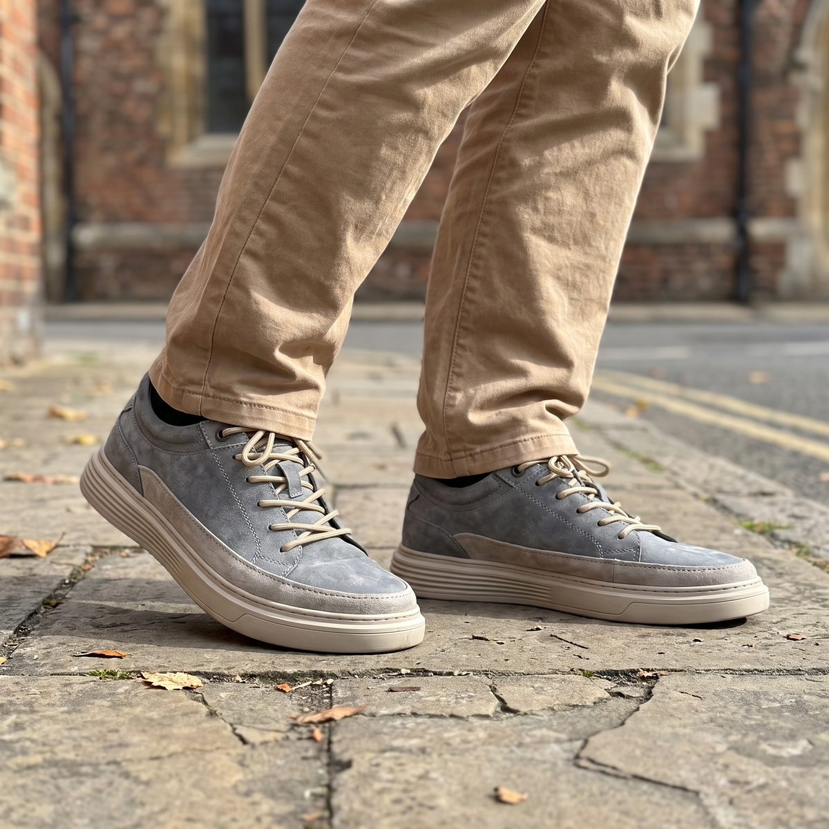 Glenmore Soft Suede-Look Trainers