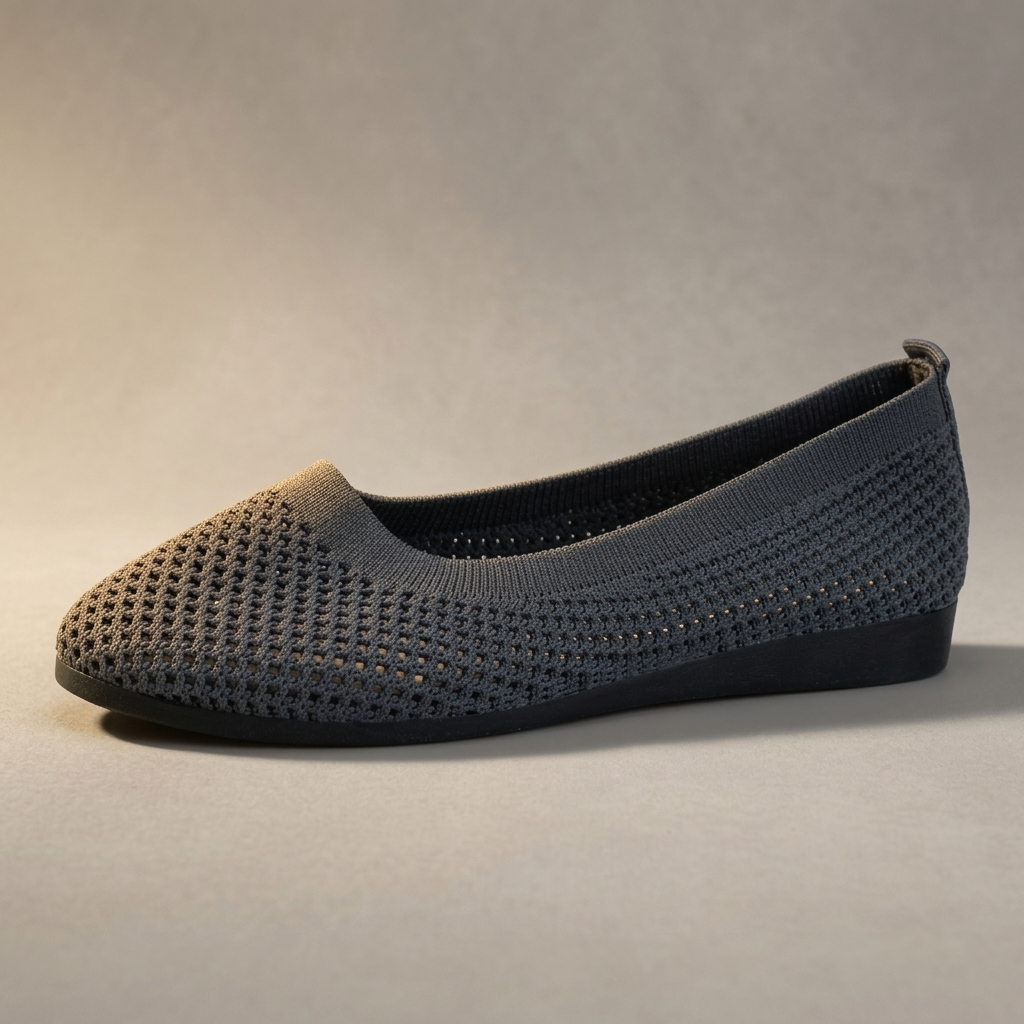 Glenwick Air-Mesh Comfort Slip-Ons - Dark Grey