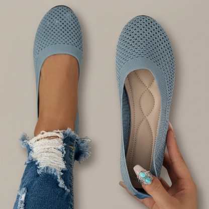 Glenwick Air-Mesh Comfort Slip-Ons - Pastel  Blue