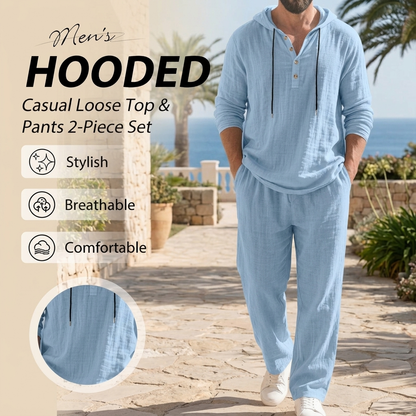 Grafton Casual Two-Piece Set - Light Blue