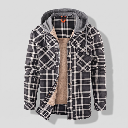 Grantham Heavy-Lined Hooded Jacket - Grey