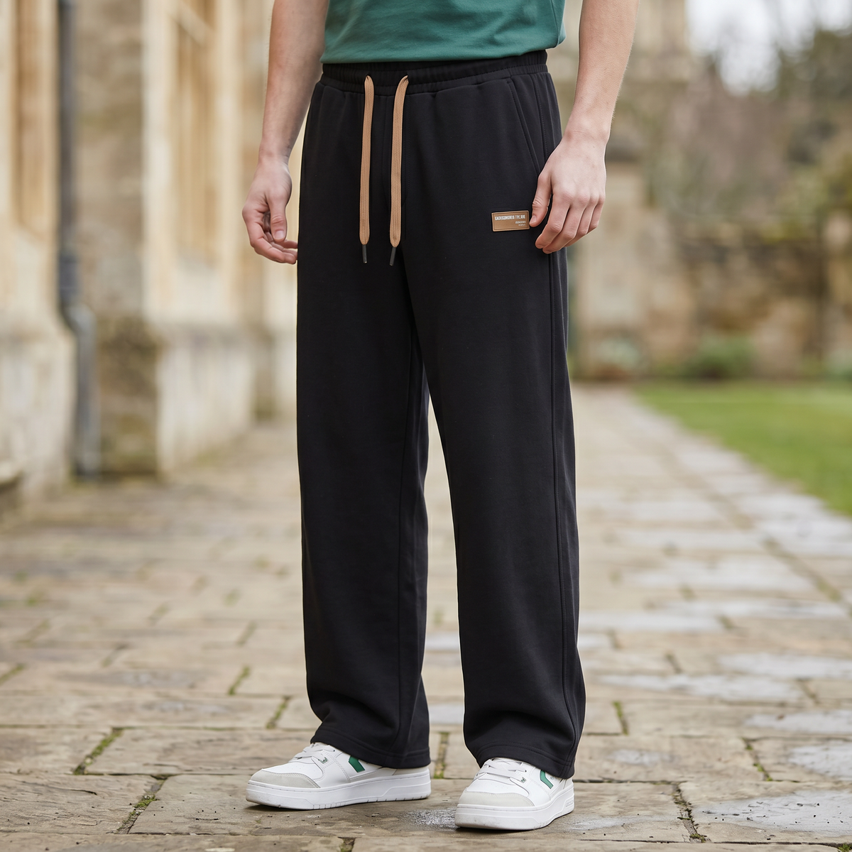 Grantham Relaxed-Fit Casual Trousers - Black