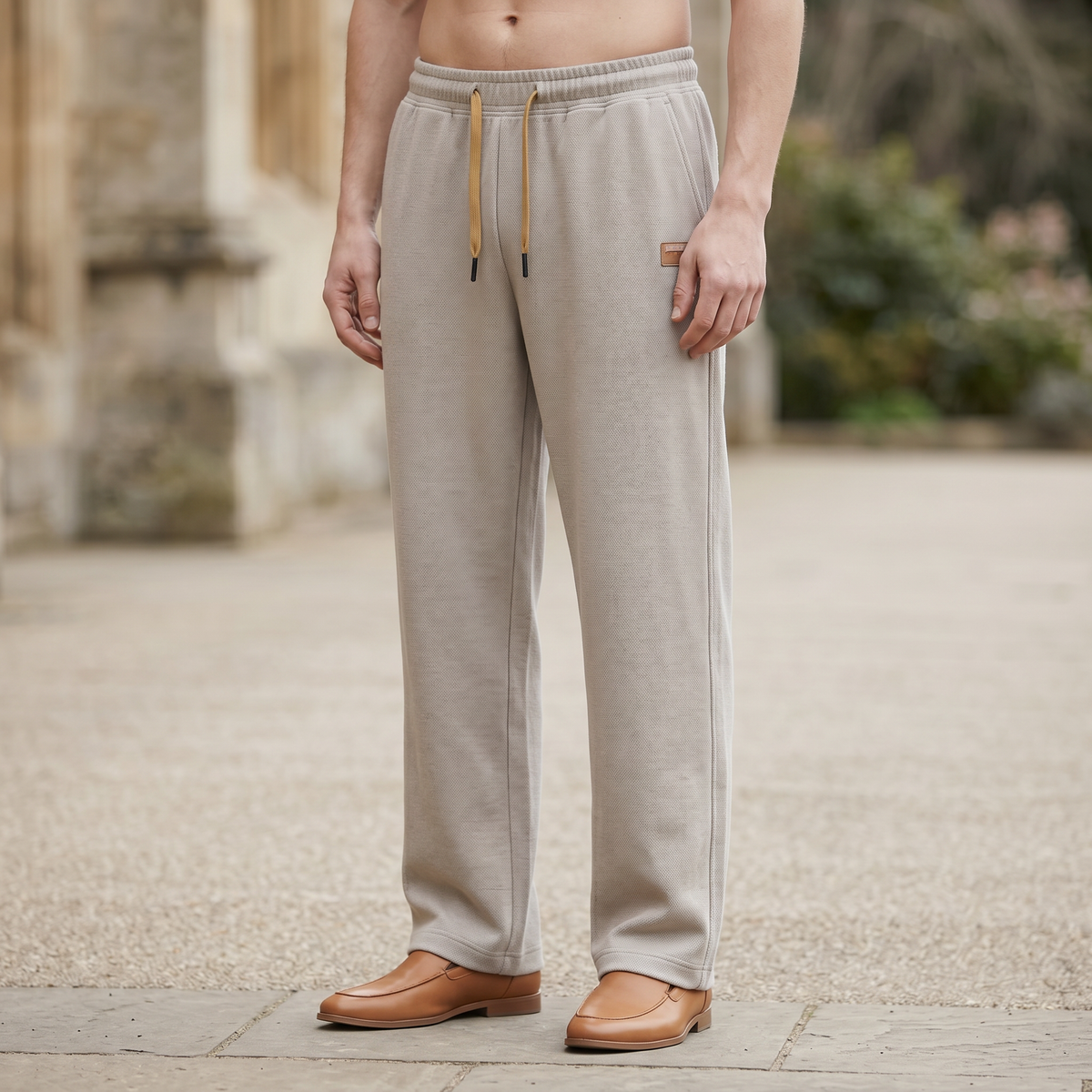 Grantham Relaxed-Fit Casual Trousers - Grey