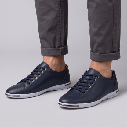 Grayson Leather-Look Sneakers