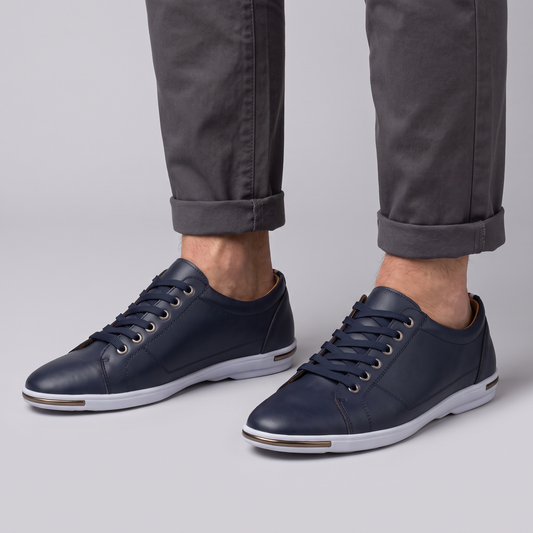 Grayson Leather-Look Sneakers