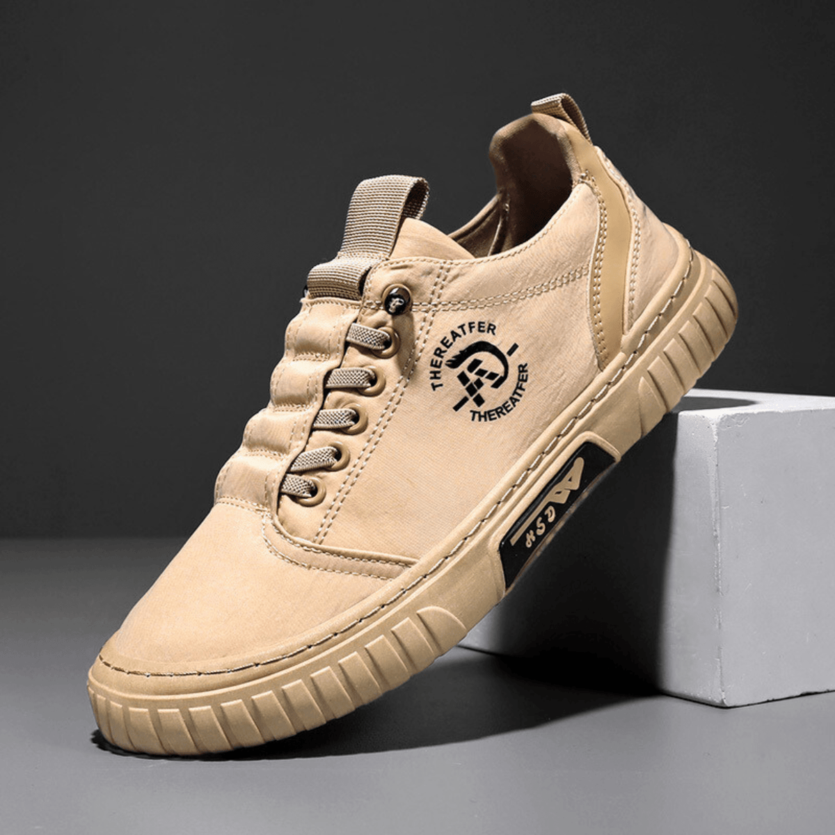 Halden Modern Street Trainers - Khaki