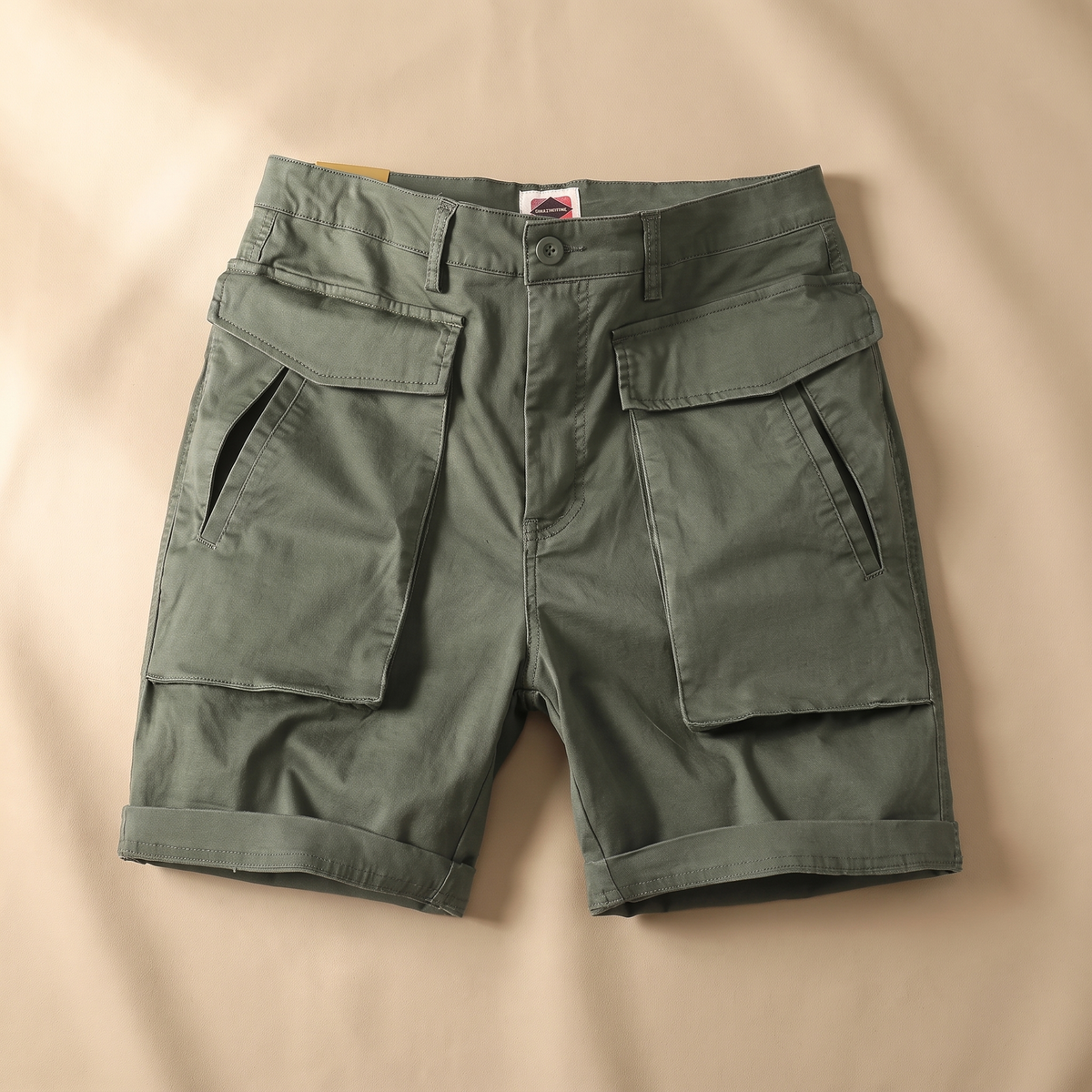 Halesford Utility Pocket Shorts - Army Green