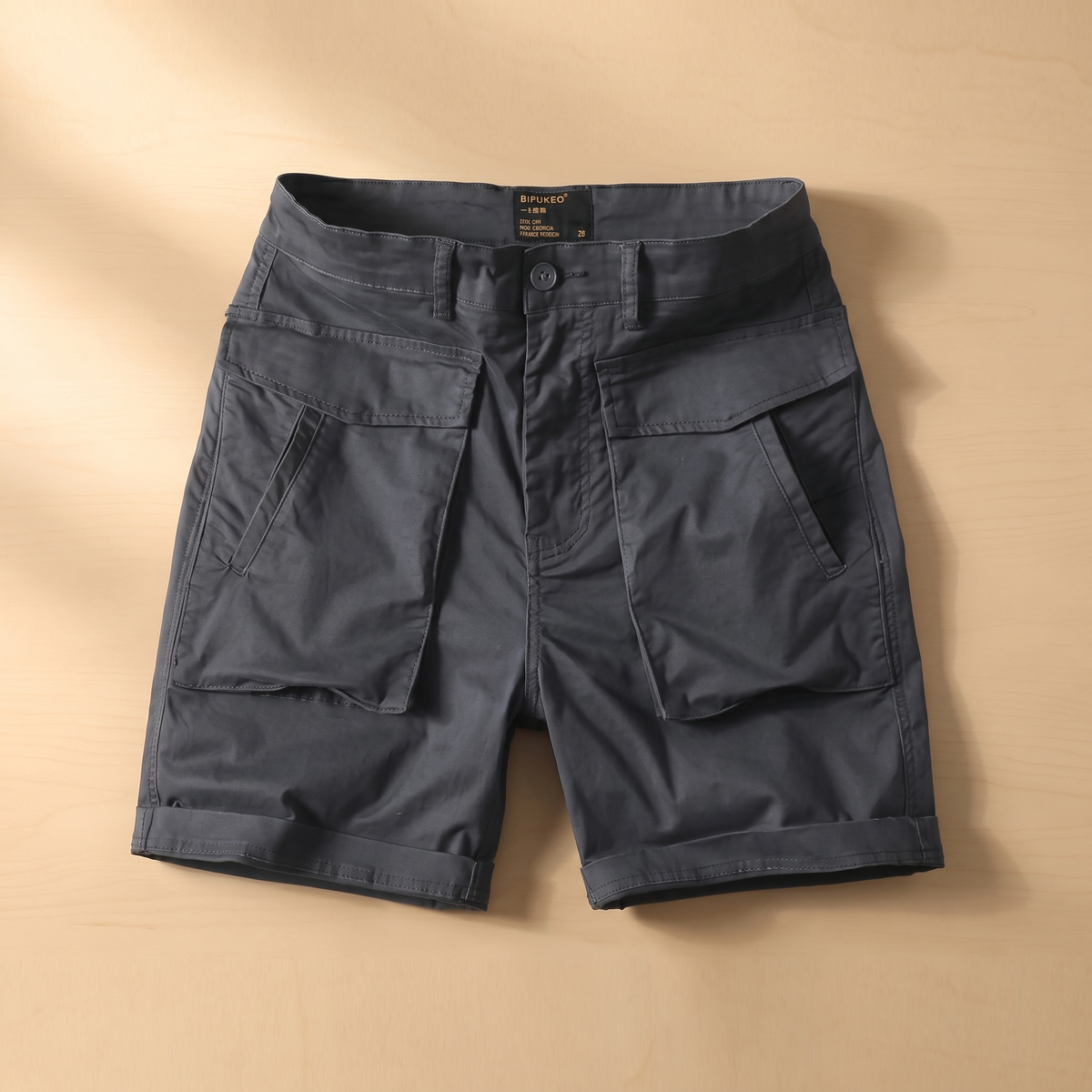 Halesford Utility Pocket Shorts - Gray