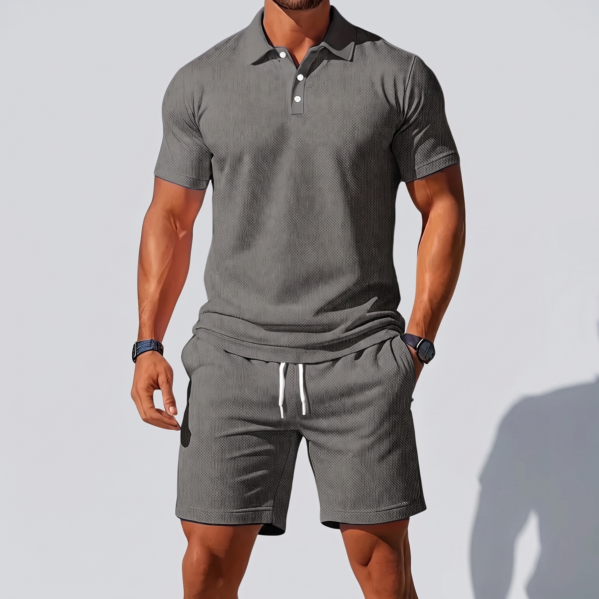 Hampton Refined Leisure Set - Light Grey