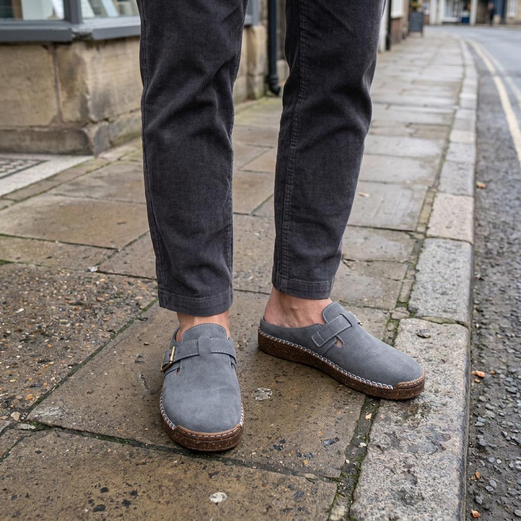 Harbrook Premium Leather-Look Mules