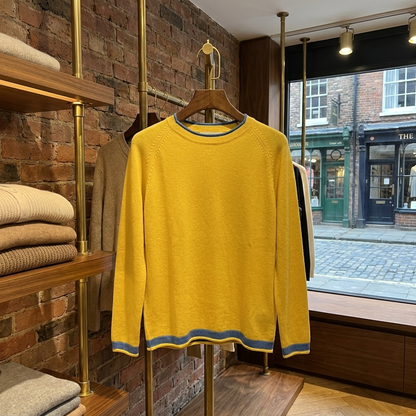 Harper Cotton Knit Sweater - Yellow