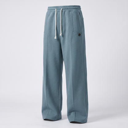 Harper Wide Leg Trousers - Blue