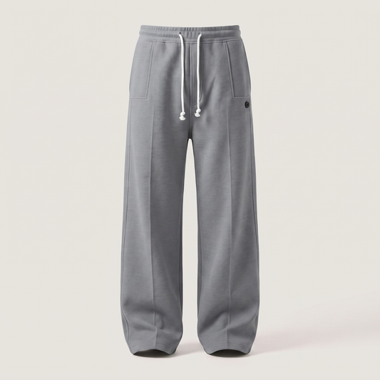 Harper Wide Leg Trousers - Grey