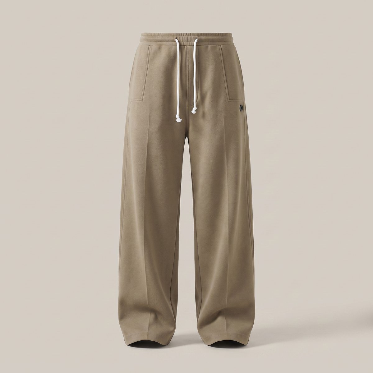 Harper Wide Leg Trousers - Khaki