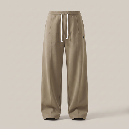 Harper Wide Leg Trousers - Khaki