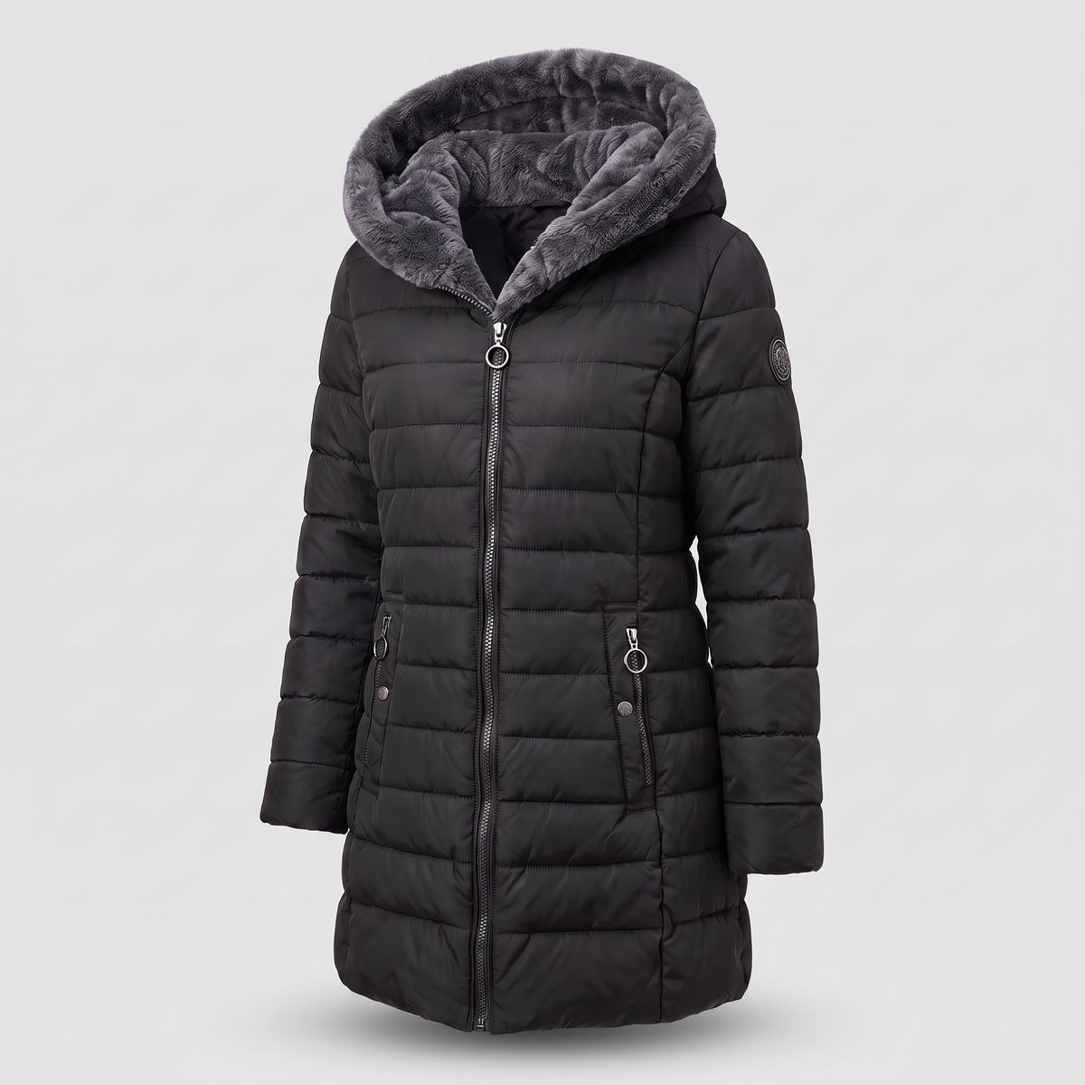 Harriet Cosy Winter Jacket - Black