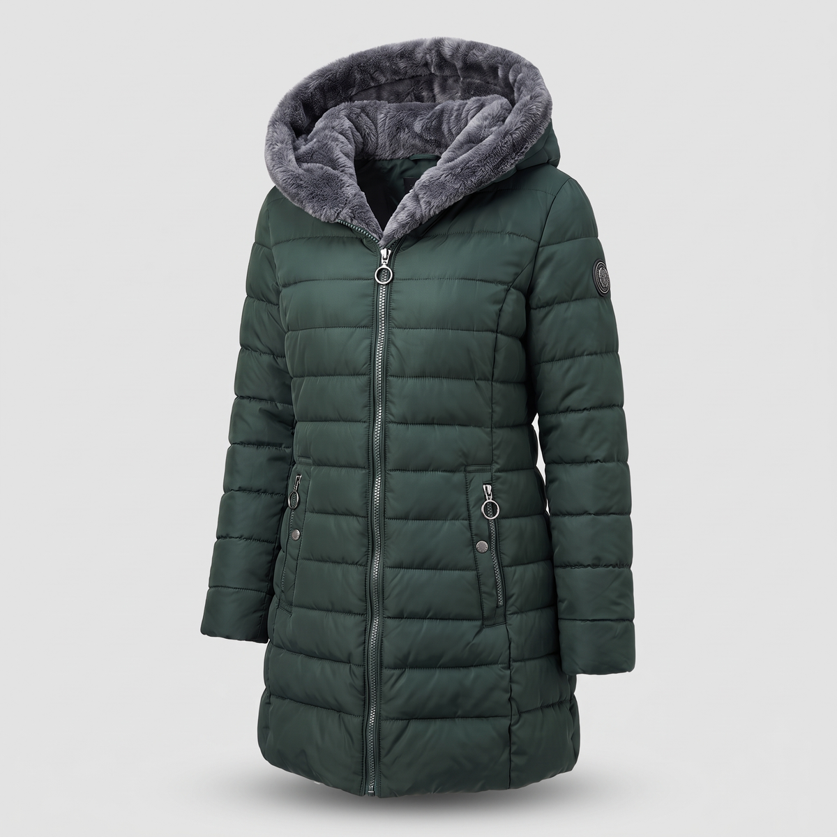 Harriet Cosy Winter Jacket - Dark Green