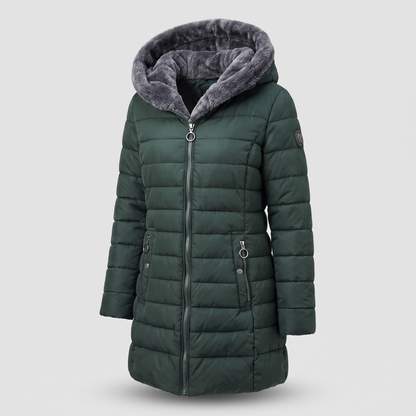 Harriet Cosy Winter Jacket - Dark Green