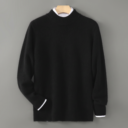 Harrington Heavy Knit Sweater - Black