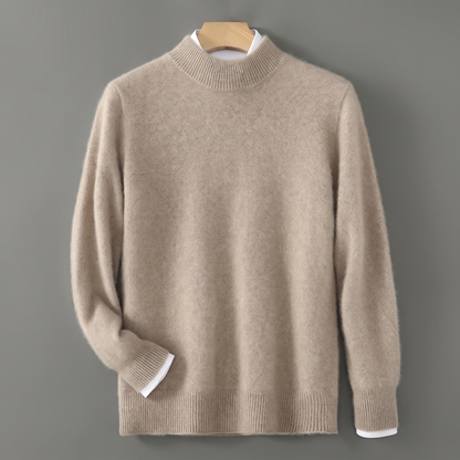 Harrington Heavy Knit Sweater - Camel