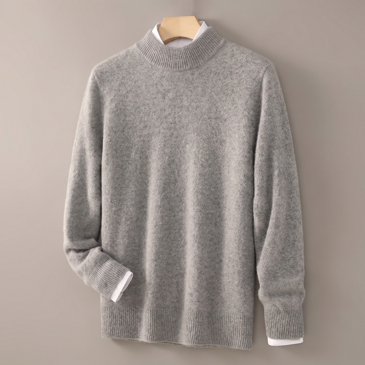 Harrington Heavy Knit Sweater - Grey