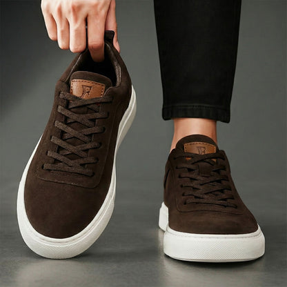 Harrington Suede-Look Comfort Trainers - Brown