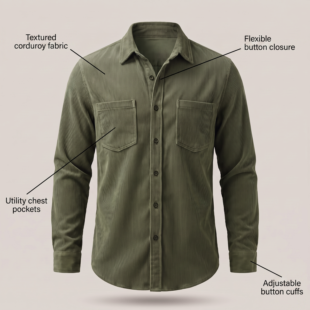 Harris Classic Corduroy Shirt