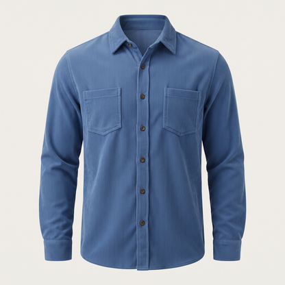 Harris Classic Corduroy Shirt - Blue