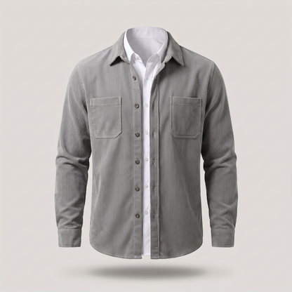 Harris Classic Corduroy Shirt - Grey
