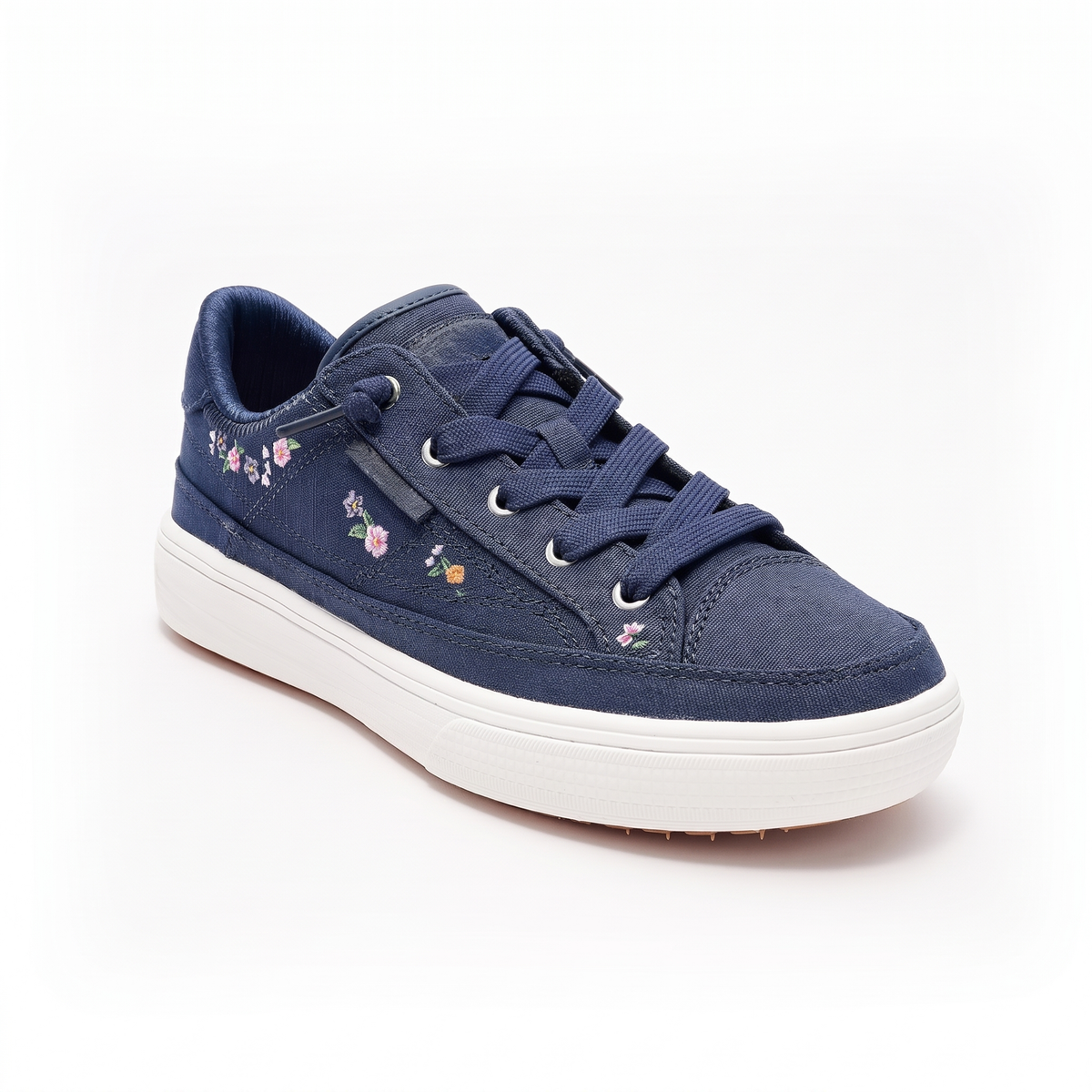 Hartness Embroidered Comfort Trainers - Navy