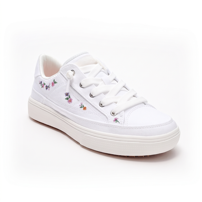 Hartness Embroidered Comfort Trainers - White