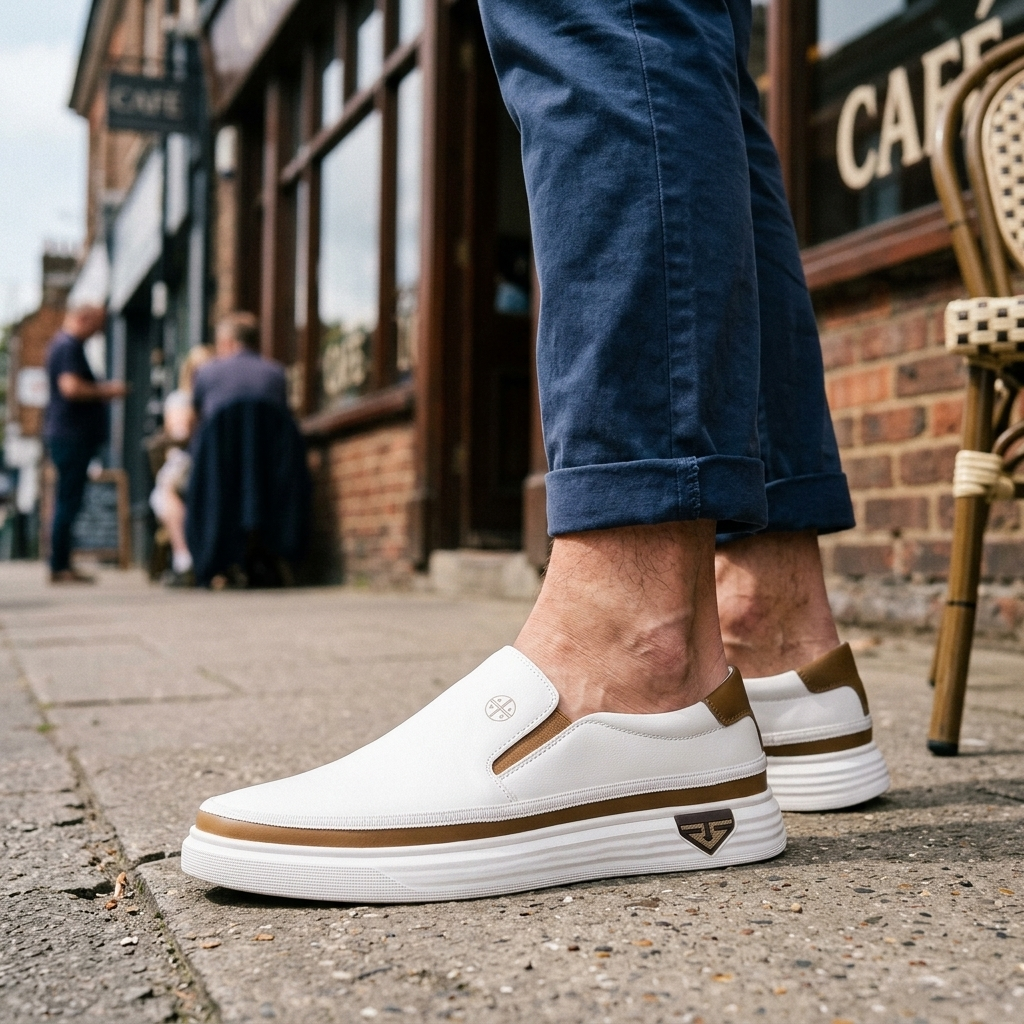 Harvelton Contrast-Trim Slip-Ons