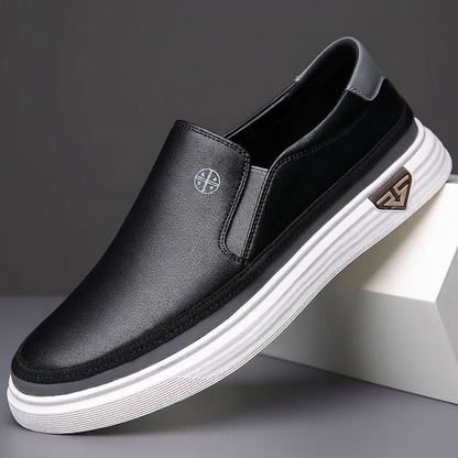 Harvelton Contrast-Trim Slip-Ons - Black