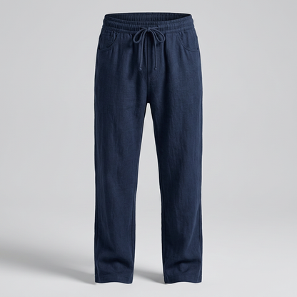 Hastings Casual Summer Trousers - Dark Blue