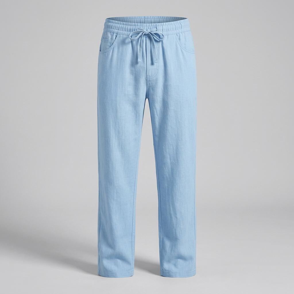 Hastings Casual Summer Trousers - Light Blue