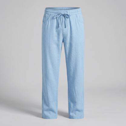 Hastings Casual Summer Trousers - Light Blue