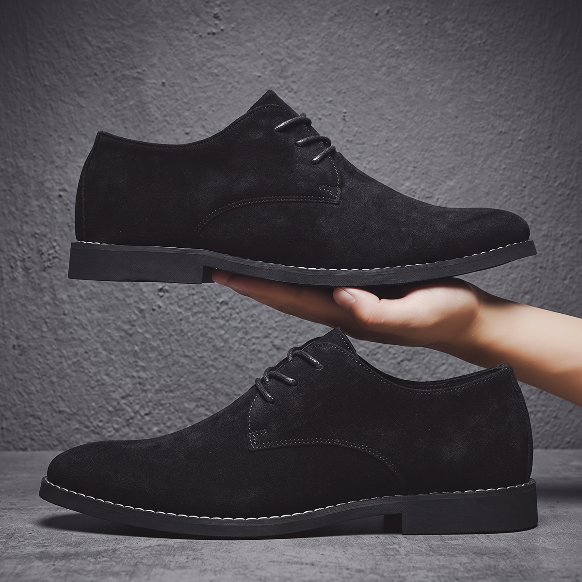 Hatherby Smart-Casual Oxford Shoes - Black