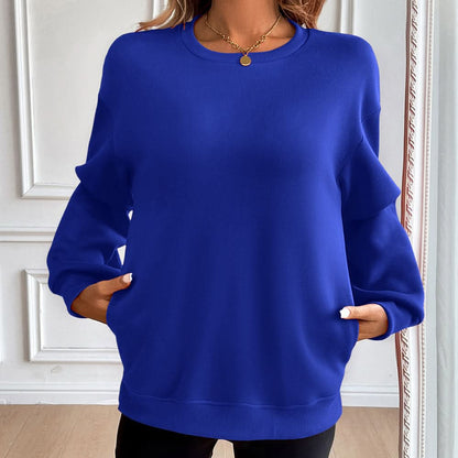 Haven Cotton Blend Sweatshirt - Dark Blue
