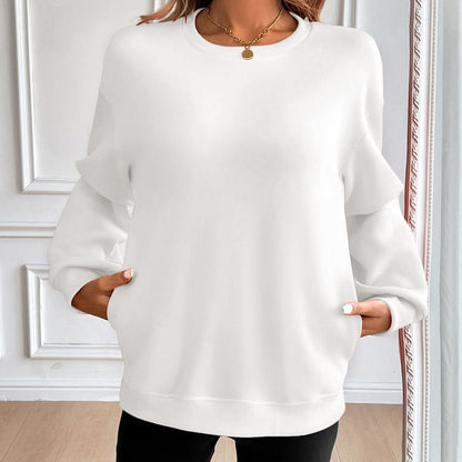 Haven Cotton Blend Sweatshirt - White