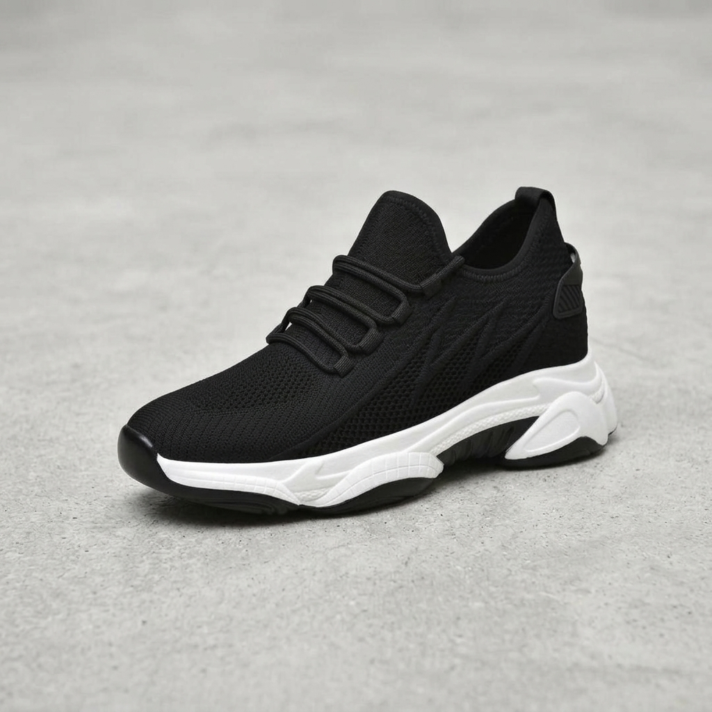 Hawkridge Elevated-Sole Trainers - Black
