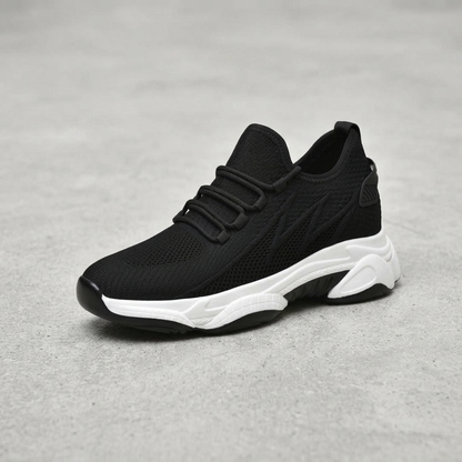 Hawkridge Elevated-Sole Trainers - Black